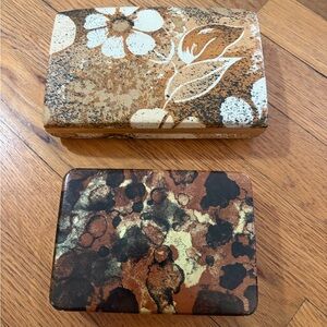 TWO Vintage travel jewelry boxes by MELE